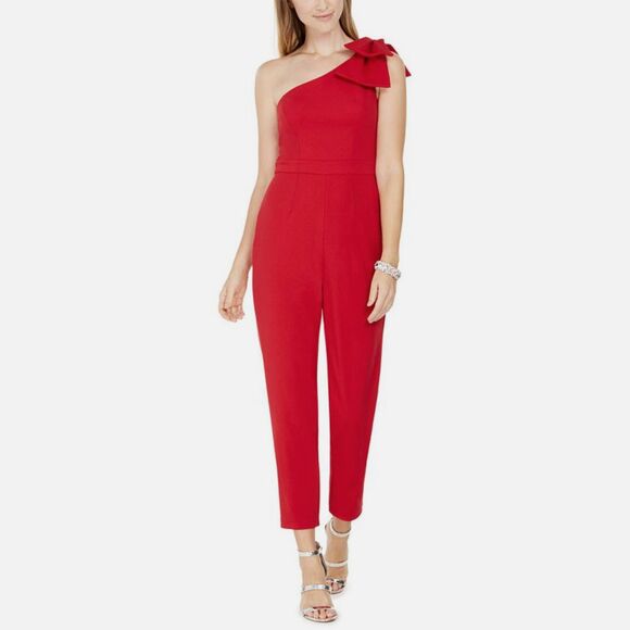 SALE!! NWT-BEAUTIFUL SASSY RED Off the Shoulder Melonie SZ 6-8 Pantsuit - Picture 1 of 9